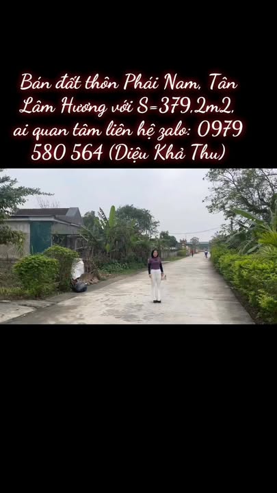 Đất nền Tân Lâm Hương, Thạch Hà 379m² - Hướng Tây ghé Nam, giá thỏa thuận!