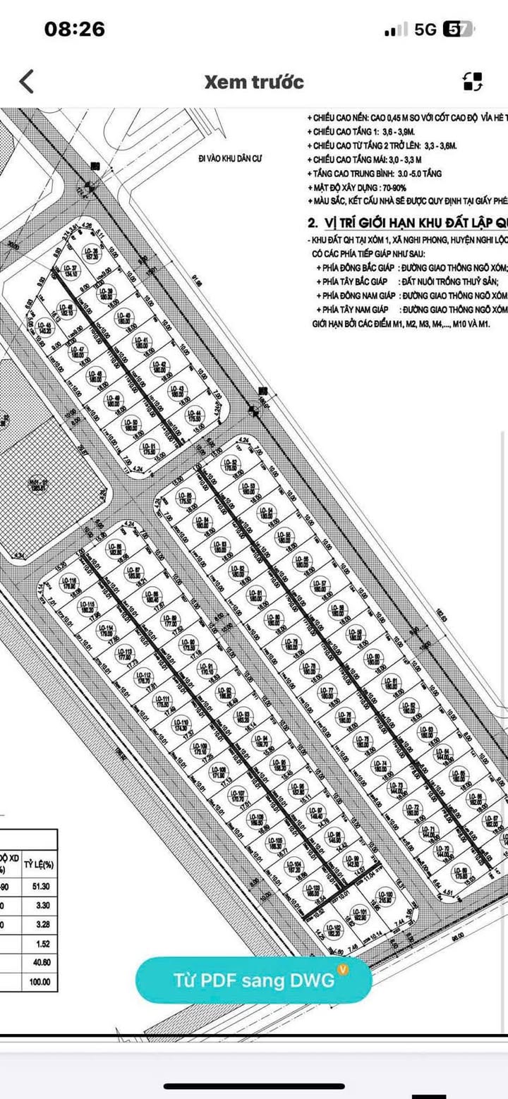 Đất nền Xóm 1 Nghi Phong 185m² giá thỏa thuận - Lô góc tiềm năng đầu tư!