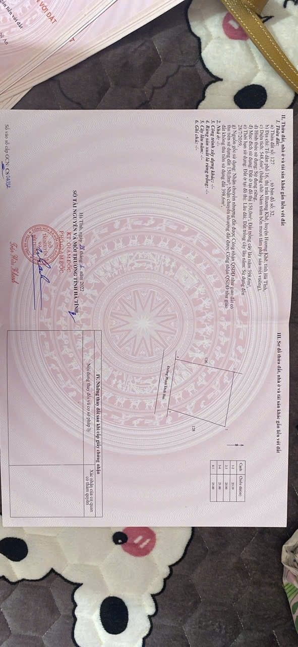 Đất nở hậu 441m² mặt đường Phạm Đình Ban, Hương Khê - Giá thỏa thuận hấp dẫn!