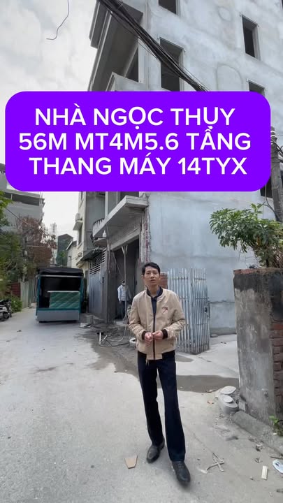 Nhà Ngọc Thụy Long Biên 56m² giá 14 tỷ - Full nội thất, thang máy hiện đại!