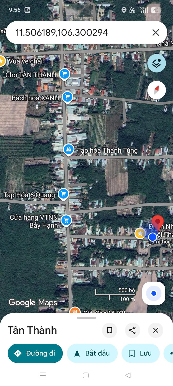 Đất thổ cư Tân Thành, Châu Thành, Tây Ninh 846.78m² - Cách chợ chỉ 5 phút!