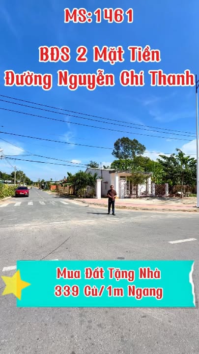 Đất nền 2 mặt tiền đường Nguyễn Chí Thanh, Tây Ninh 286m² - Cơ hội đầu tư sinh lời!