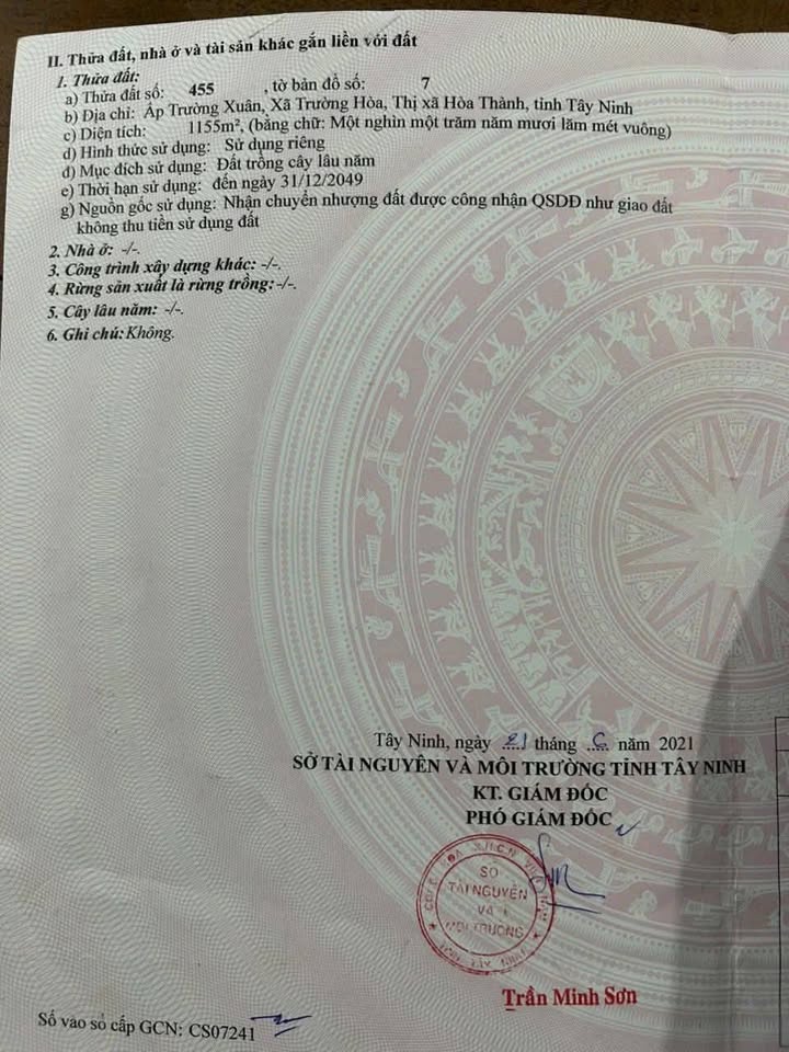 Đất mặt tiền đường Trường Xuân, Châu Thành, 1180m² giá 1.2 tỷ - Cơ hội đầu tư tuyệt vời!