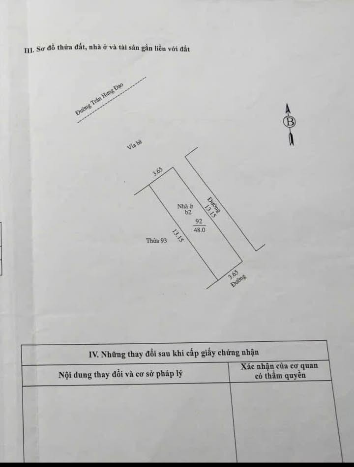 Nhà mặt phố Trần Hưng Đạo TP Hải Dương 48m² giá 4 tỷ - Kinh doanh thuận lợi!