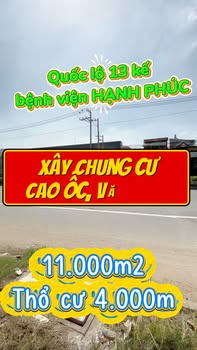 Đất nền xây chung cư tại Bình Hòa, TP Hồ Chí Minh 11.400m² giá 750 tỷ - Đầu tư sinh lời ngay!