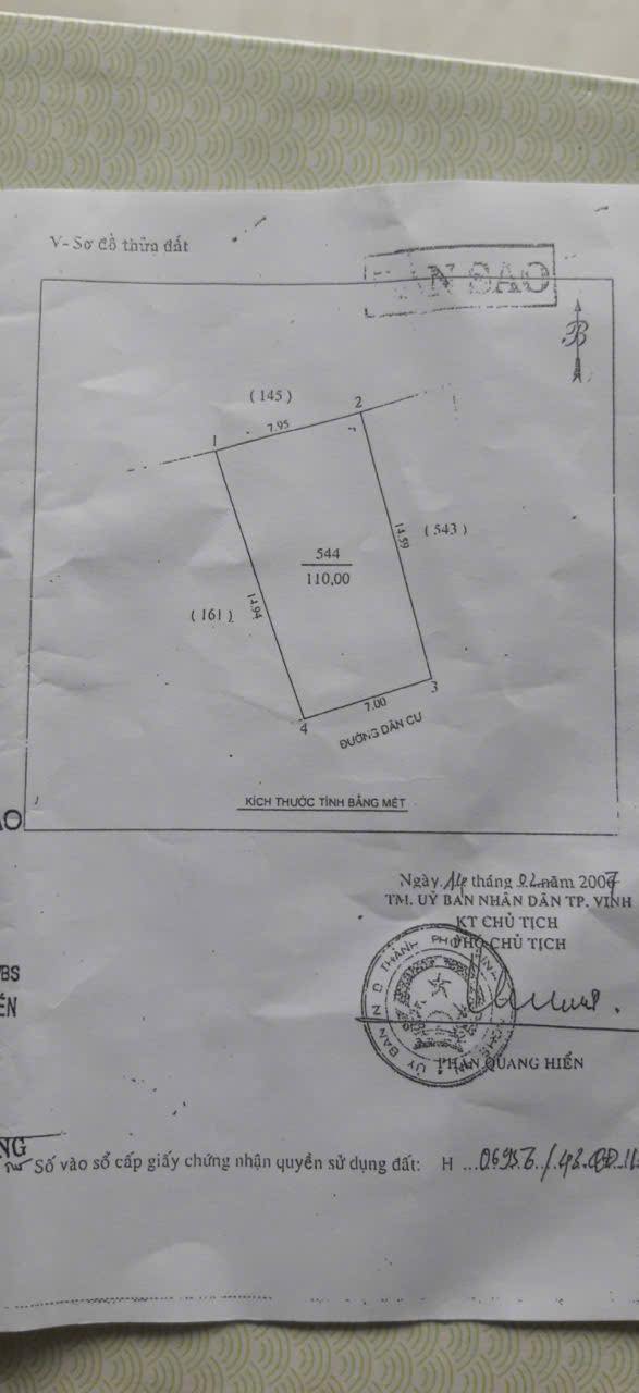 Đất Nghi Phú Vinh 60m² giá 4 tỷ - Cơ hội đầu tư tuyệt vời!