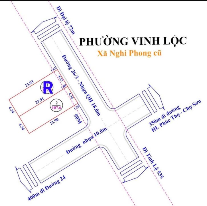 Đất nền Nghi Phong 108m² giá chỉ 2 tỷ - Đầu tư sinh lời ngay!
