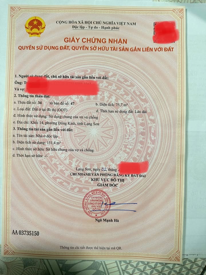 Nhà riêng Lạng Sơn 75.7m² giá 2 tỷ - Hướng Nam, đầy đủ tiện nghi!