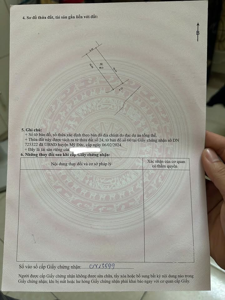 Đất nền Đại Nghĩa, Mỹ Đức 66m² giá 1.2 tỷ - Cơ hội đầu tư hấp dẫn!