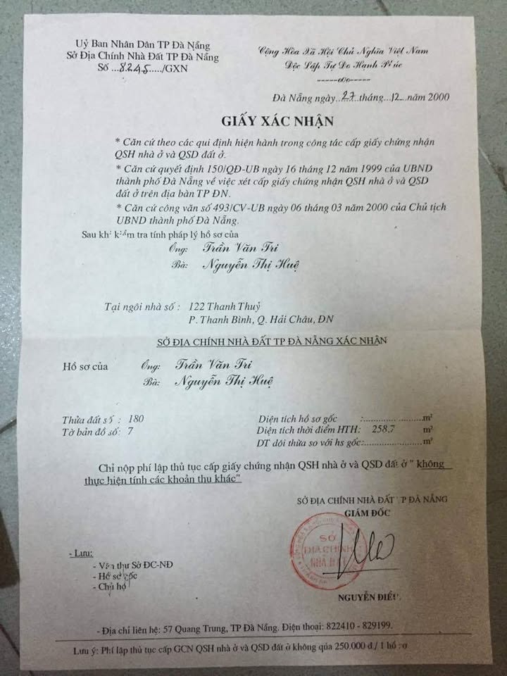 Đất mặt tiền đường Thanh Thủy Đà Nẵng 258m² - Cơ hội đầu tư tuyệt vời!