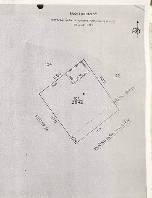 Đất 2 mặt tiền phường Trường Sơn, Sầm Sơn 254m² giá 4 tỷ - Kinh doanh sầm uất!