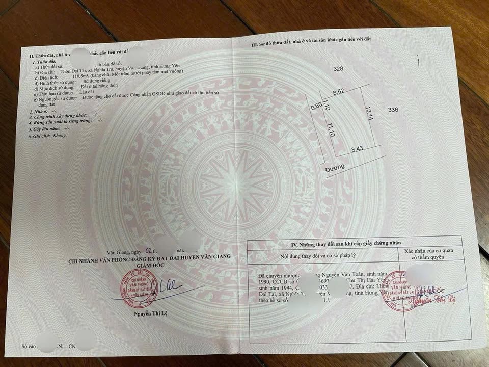 Đất nền Nghĩa Trụ, Văn Giang 110m² - Lô góc đón sóng đầu tư!