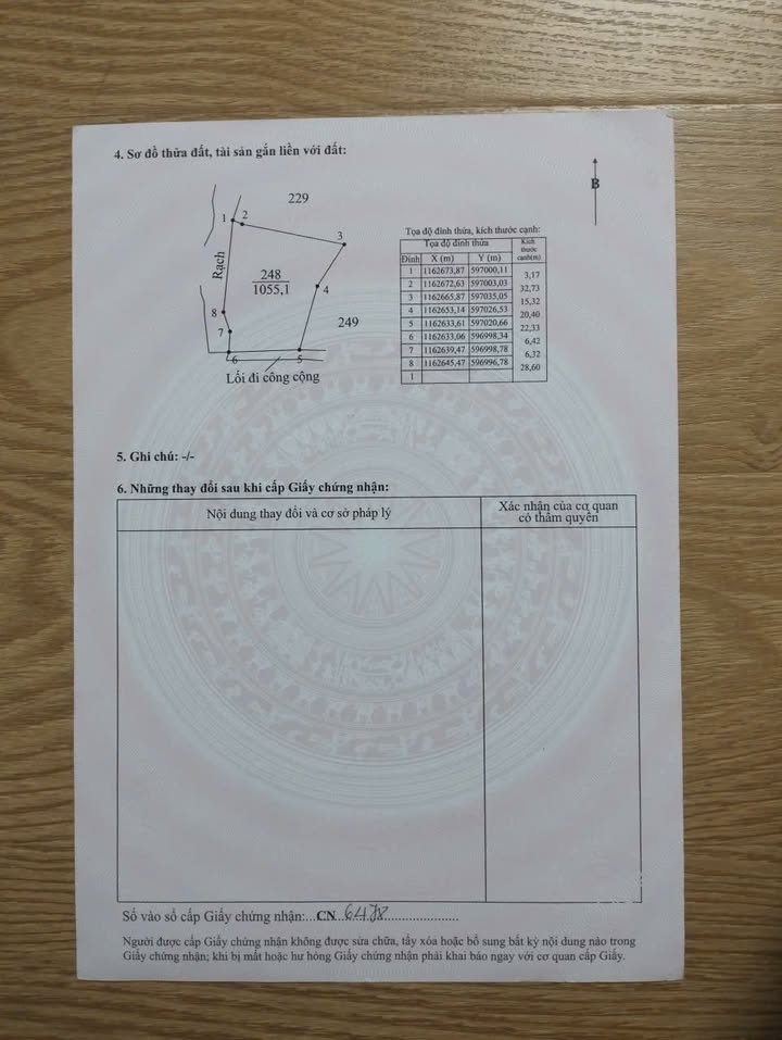 Đất thổ cư Tân Lân Cần Đước 1055m² giá 2.2 tỷ - Cơ hội đầu tư lý tưởng!