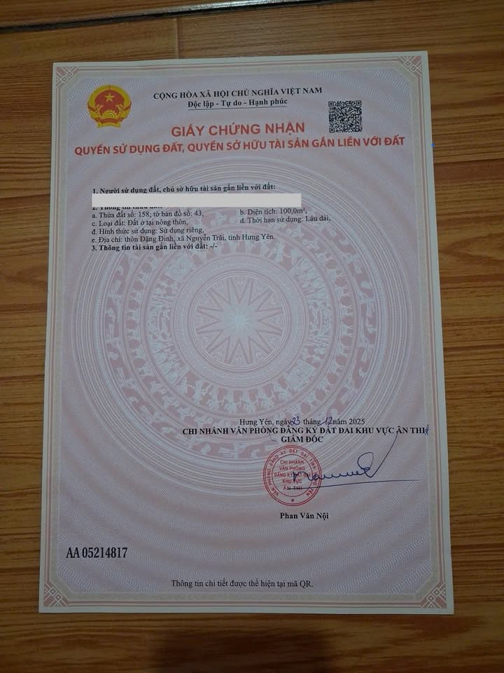 Đất nền Đặng Lễ, Ân Thi 100m² giá 2.7 tỷ - Đầu tư sinh lời gần các khu công nghiệp!