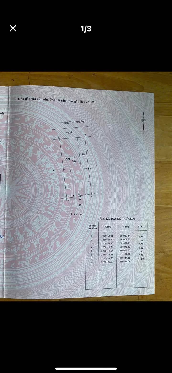 Nhà 3 tầng mặt đường Trần Hưng Đạo, 95m² - Vị trí đắc địa, giá tốt!