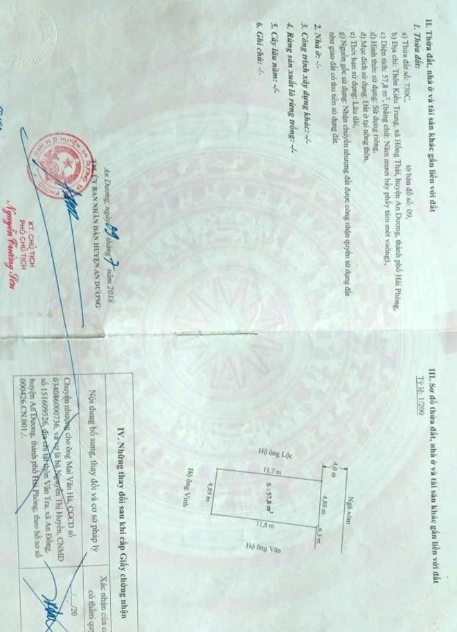 Đất nền Kiều Trung, Hồng Thái, An Dương 58m² giá 1 tỷ - Cơ hội an cư lý tưởng!