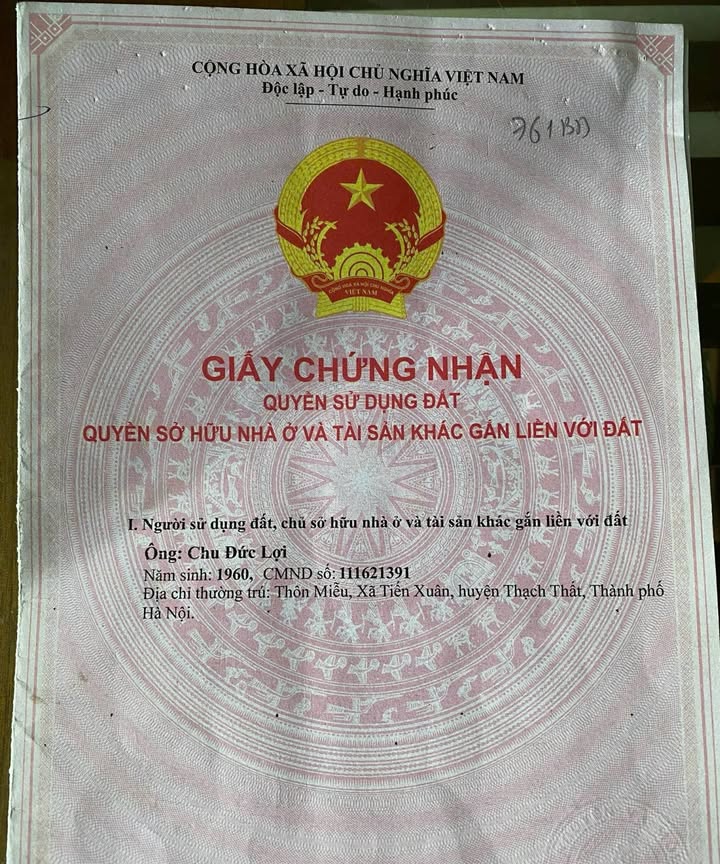 Đất thổ cư Tiến Xuân, Thạch Thất 80m² giá 3 triệu/m² - Đầu tư sinh lời ngay sát ĐHQG Hòa Lạc!