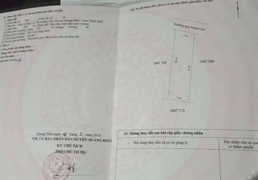 Đất nền Quảng Thọ 205m² giá thỏa thuận - Sẵn sàng xây dựng!