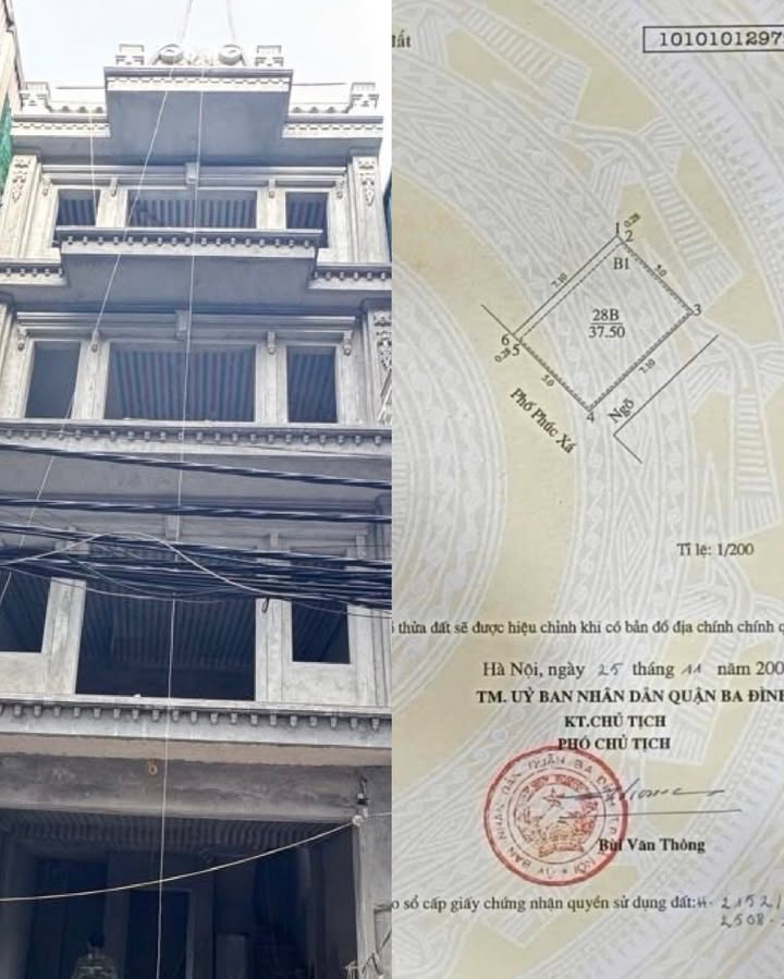 Nhà mặt phố Phúc Xá, quận Ba Đình 40m² giá 18.8 tỷ - Thiết kế vừa ở vừa kinh doanh!