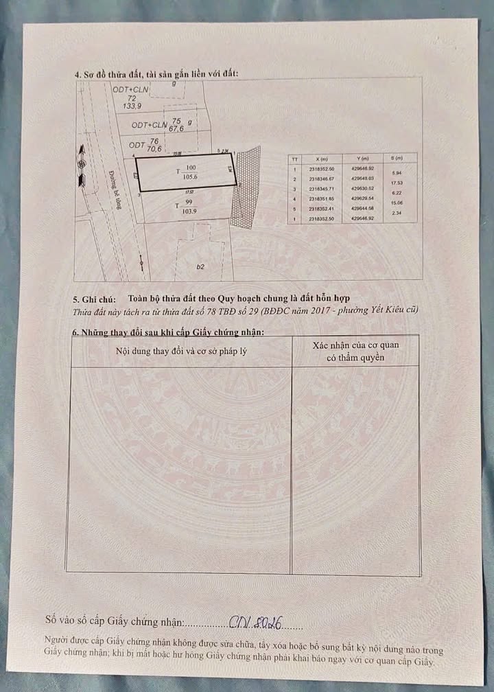 Đất nền Yết Kiêu, Hạ Long 105m² giá 2.6 tỷ - Full xây dựng, sổ đỏ chính chủ!