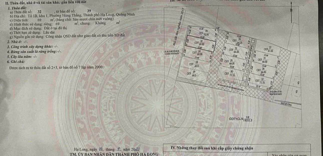 Đất nền Hùng Thắng, Hạ Long 69m² giá 2.6 tỷ - Vị trí đắc địa bên hồ