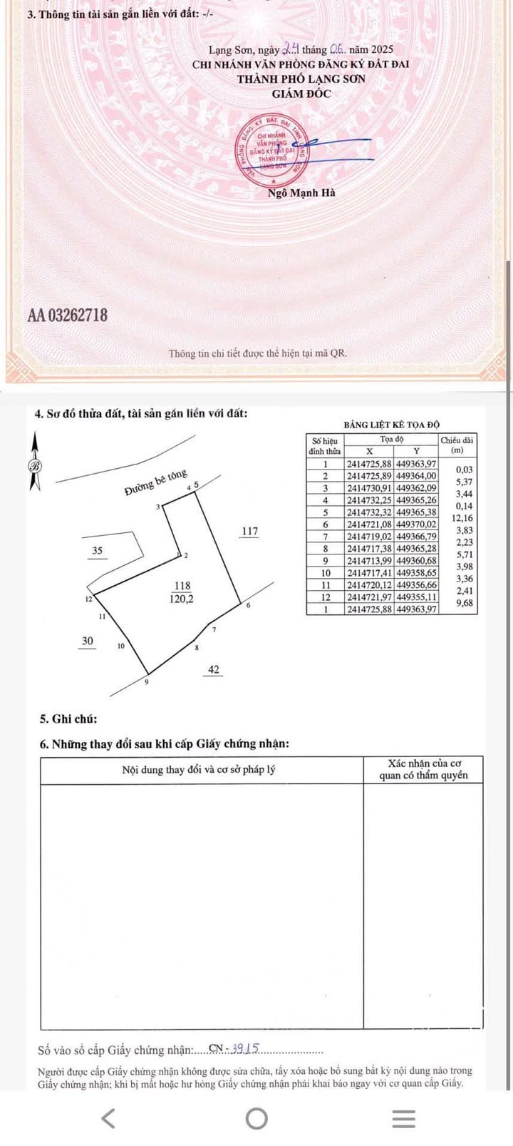 Đất nền tại Mai Pha, Lạng Sơn 120m² giá 1.4 tỷ - Đường xe 16 chỗ vào tận nơi!