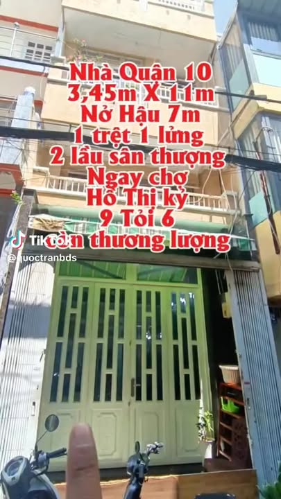 Nhà phố Hồ Thị Kỷ quận 10 52m² giá 9.6 tỷ - Bán gấp, vị trí đắc địa!
