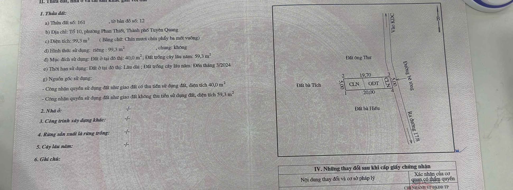 Đất thổ cư 100m² tại Ngõ 284 đường 17/8, Phan Thiết - An ninh tốt, giao thông thuận tiện!