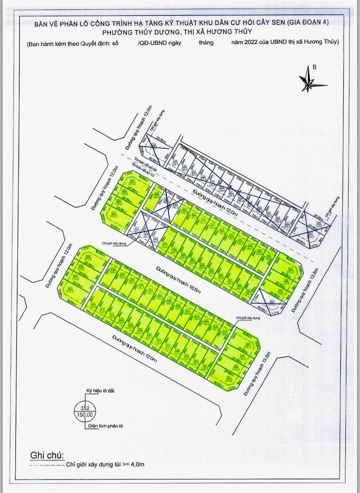 Đất nền Hói Sen Hương Thủy 150m² - 26 triệu/m², vị trí đẹp gần trung tâm!