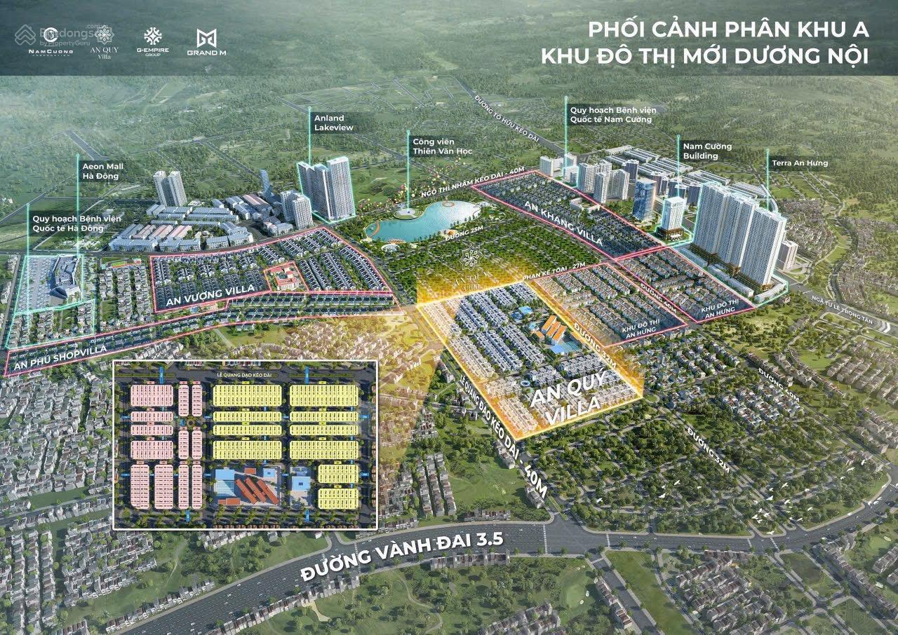 Biệt thự An Khang Villas, An Vượng Villas, An Quý, An Phú - Cơ hội đầu tư hấp dẫn gần Aeon Nhật Bản