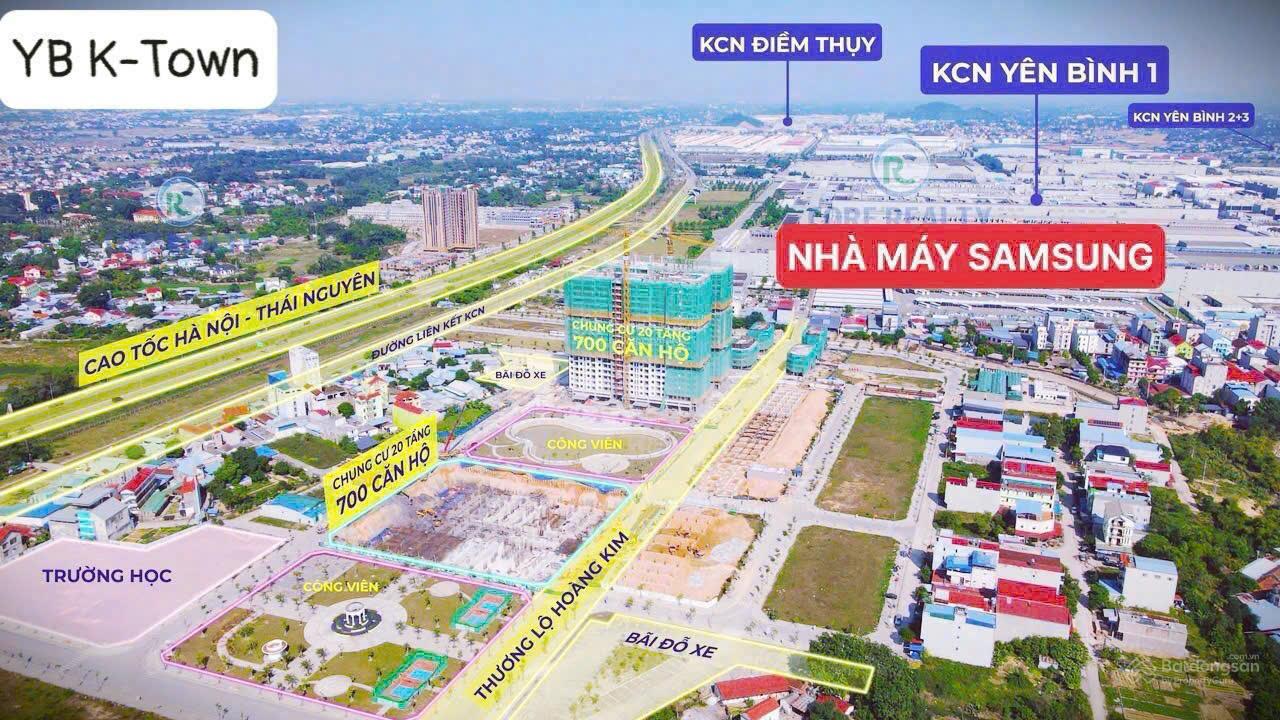 Căn hộ Yên Bình Complex TT01 Thái Nguyên 52,8m² giá chỉ 1,3 tỷ - Đầu tư sinh lời ngay!