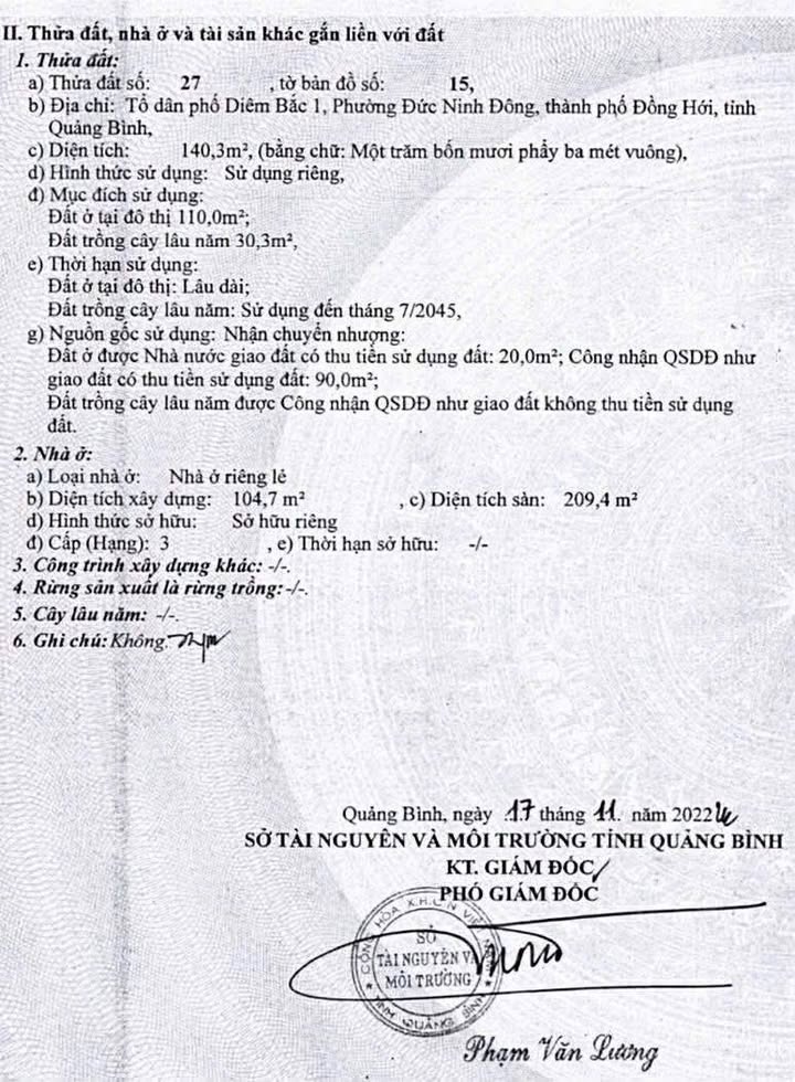 Nhà 2 tầng tại Đồng Hới, Quảng Bình 140.3m² giá 2 tỷ - Tiện ích đầy đủ, gần trường học!