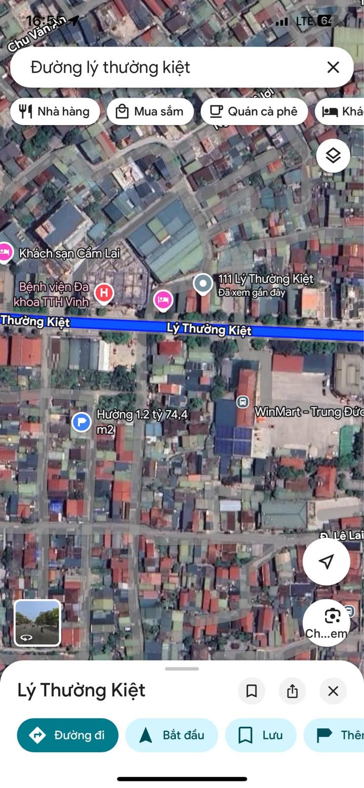 Cho thuê mặt bằng 400m² tại Lý Thường Kiệt, Vinh - Phù hợp làm văn phòng, kho hàng