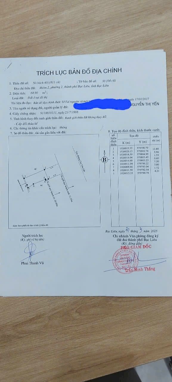 Nhà riêng đường Cao Văn Lầu, Bạc Liêu 124.75m² giá 4.45 tỷ - Sổ đỏ chính chủ, thương lượng ngay!