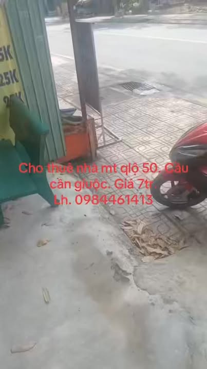 Nhà cho thuê mặt tiền Quốc lộ 50, Cần Giuộc, 7 triệu - Gần trung tâm thuận tiện!