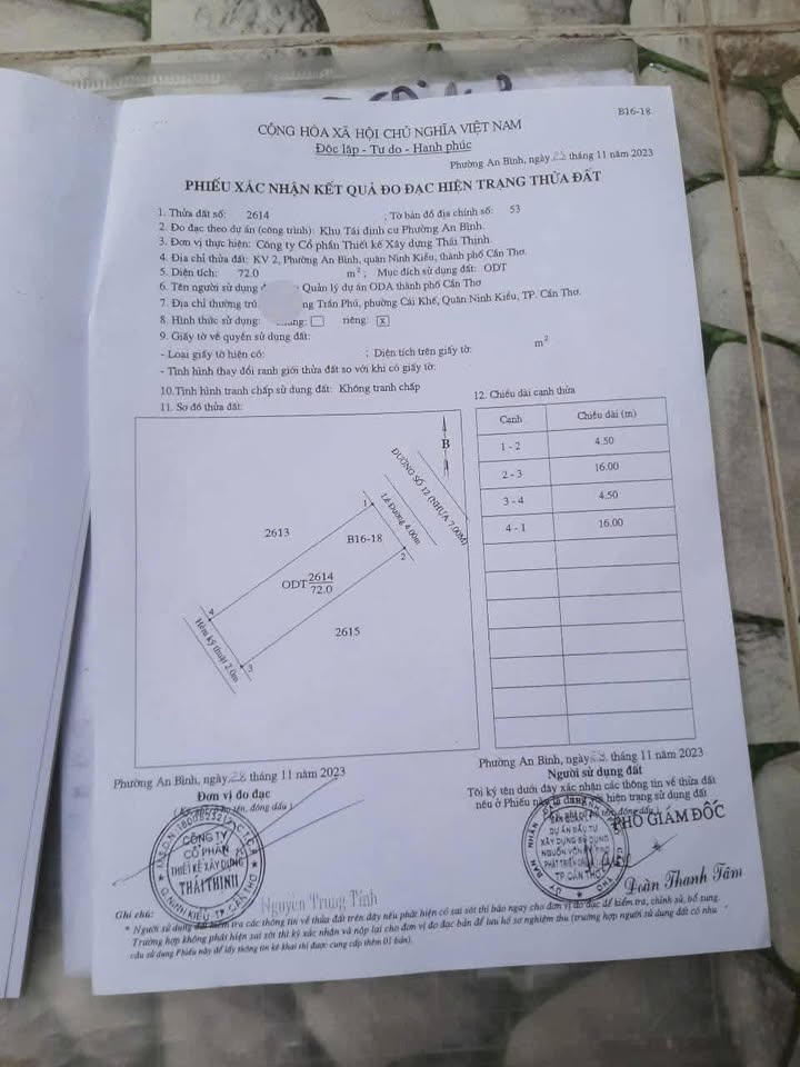 Đất nền TĐC An Bình 72m² giá 1.87 tỷ - Chính chủ bán gấp!
