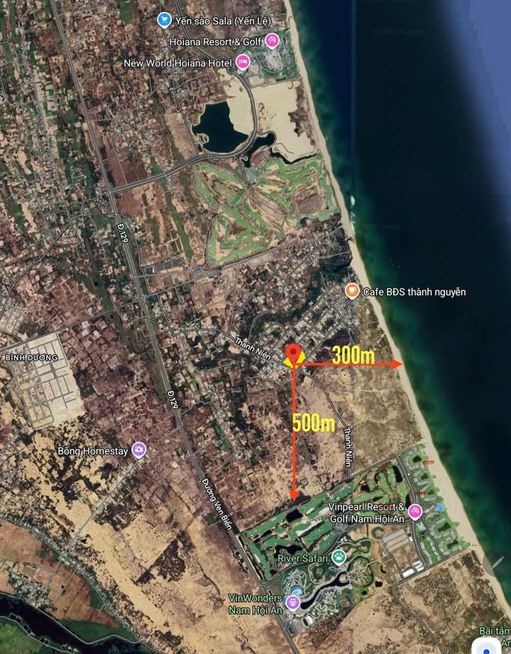 Đất ven biển Đà Nẵng 2250m² giá 11.25 tỷ - Mặt tiền đường Thanh Niên!