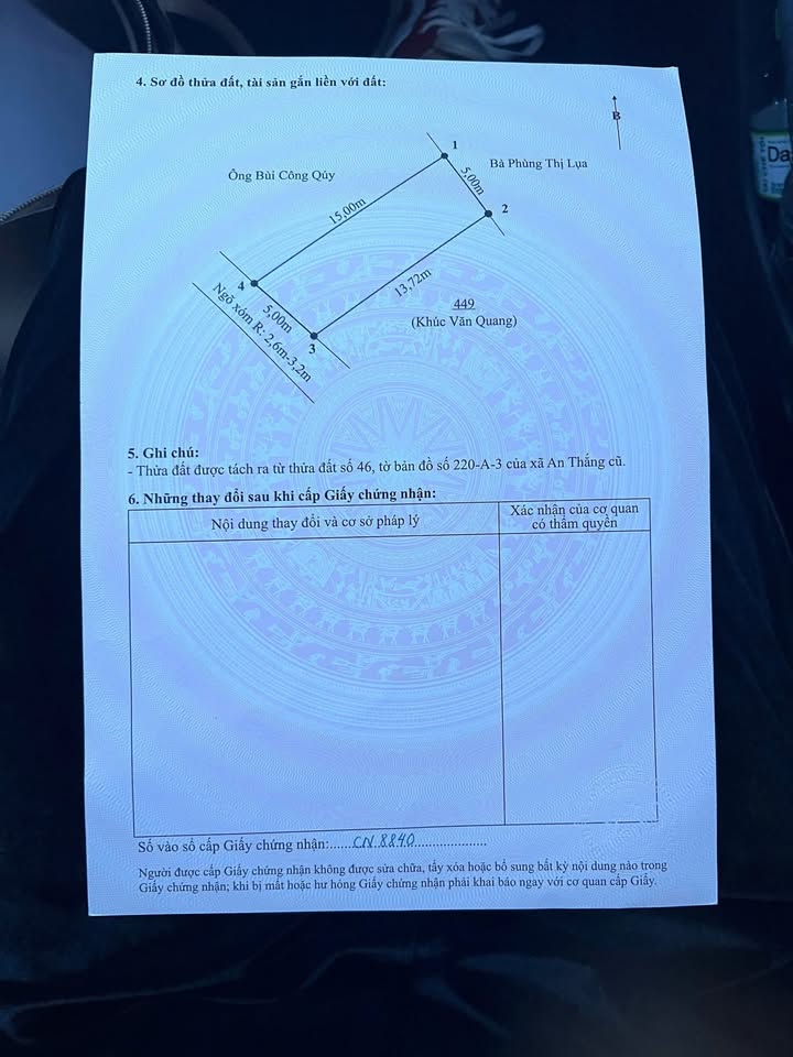Đất nền An Thắng An Lão 71m² giá 800 triệu - Mặt tiền 5m, vị trí thuận lợi!