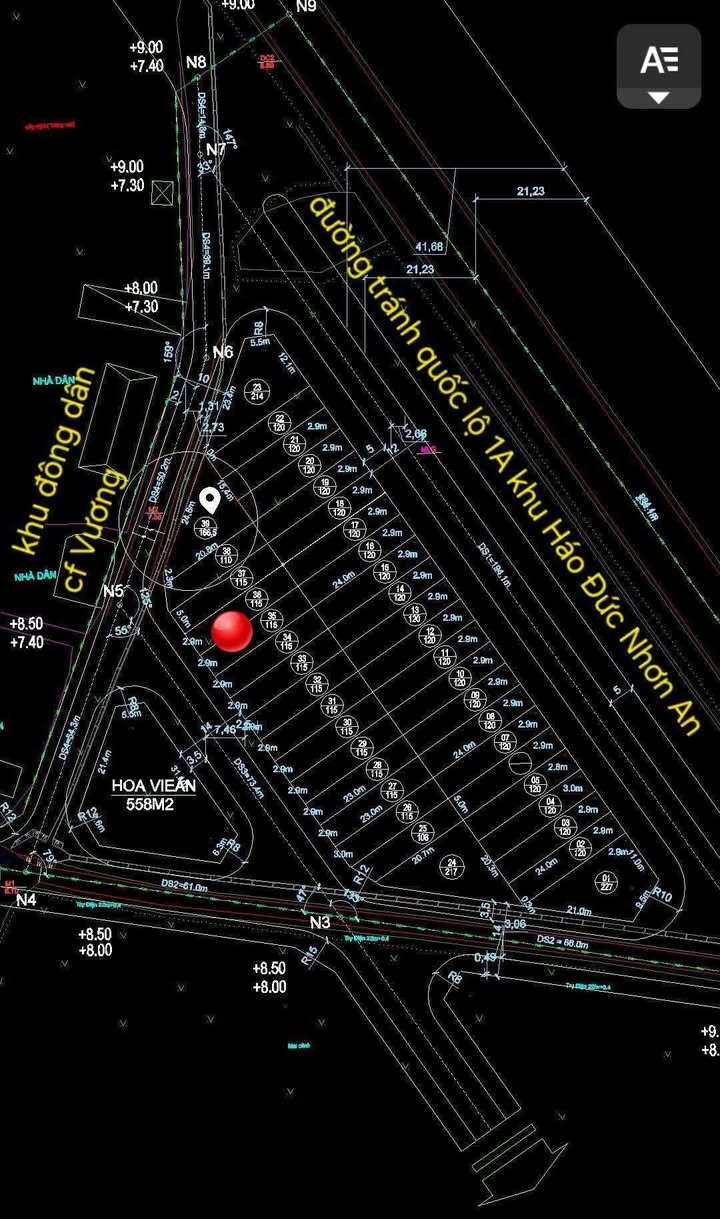 Đất nền An Nhơn Đông 115m² giá 1 tỷ - Sổ đỏ chính chủ, vị trí đẹp!