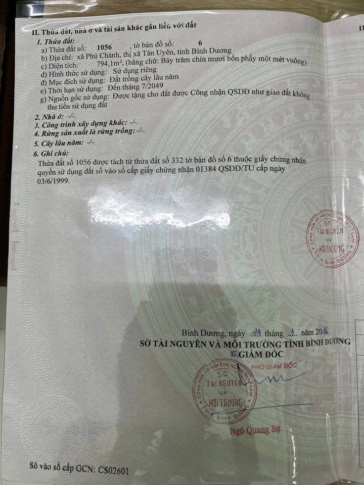 Đất thổ cư Phú Chánh 800m² giá 5 tỷ - Đường rộng ô tô vào tận nơi!