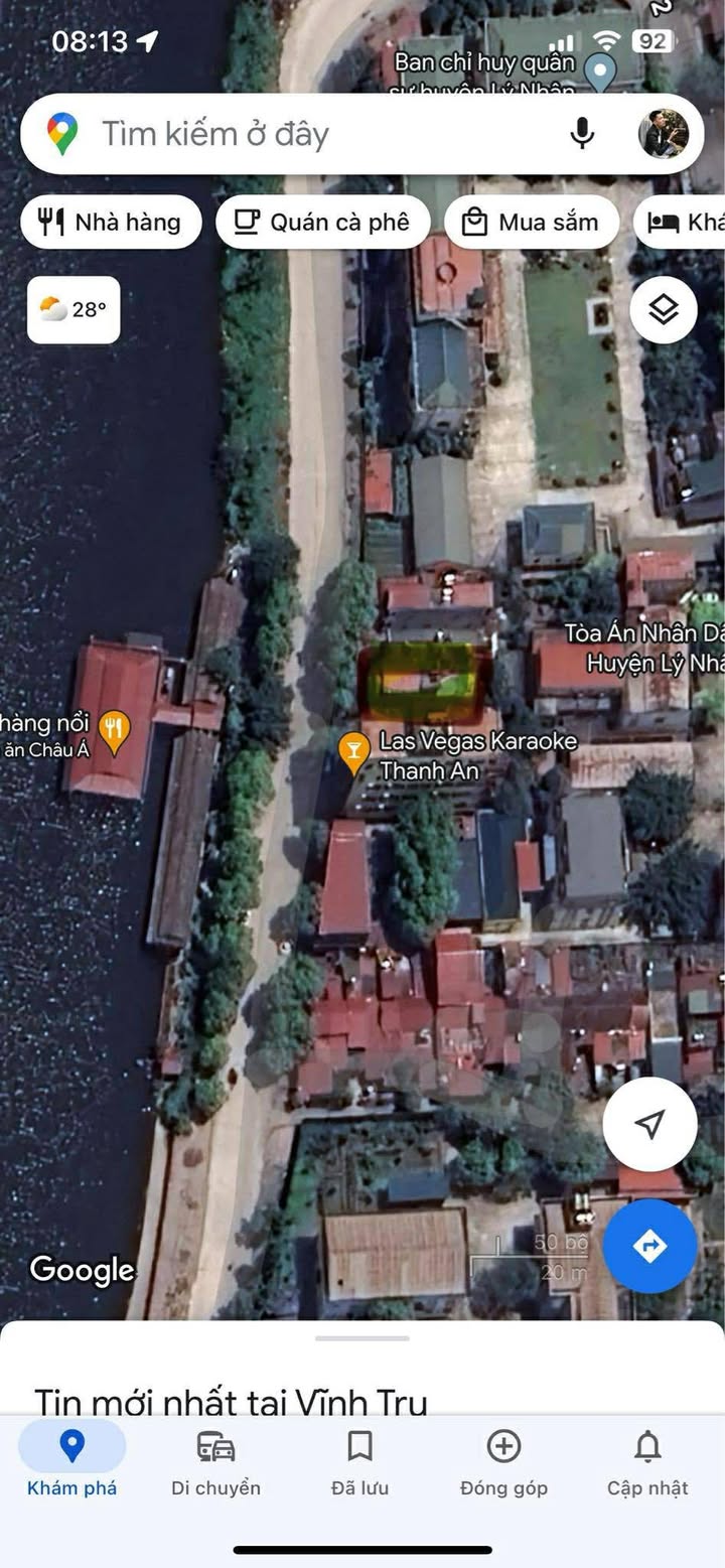 Đất mặt sông Vĩnh Trụ Lý Nhân 90m² giá 6 tỷ - Cơ hội đầu tư hiếm có!