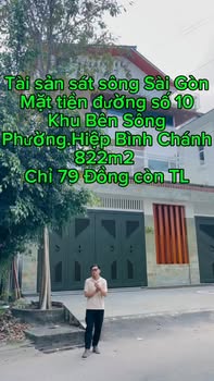 Đất Xây Biệt Thự Hiệp Bình Chánh 822m² giá 79 tỷ - Đẳng cấp bên sông Sài Gòn!