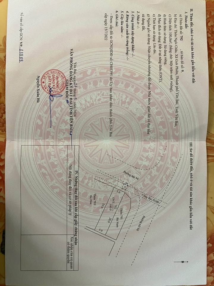 Đất nền Bách Lẫm Yên Bái 100m² giá 2.9 tỷ - Vị trí đẹp đầu tư sinh lời!