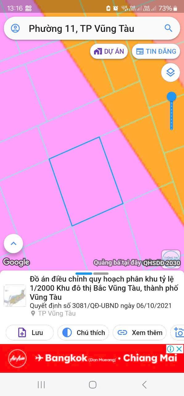 Lô đất hẻm 144A Đô Lương, Vũng Tàu 102m² - Hướng Đông, Ô tô vào được!