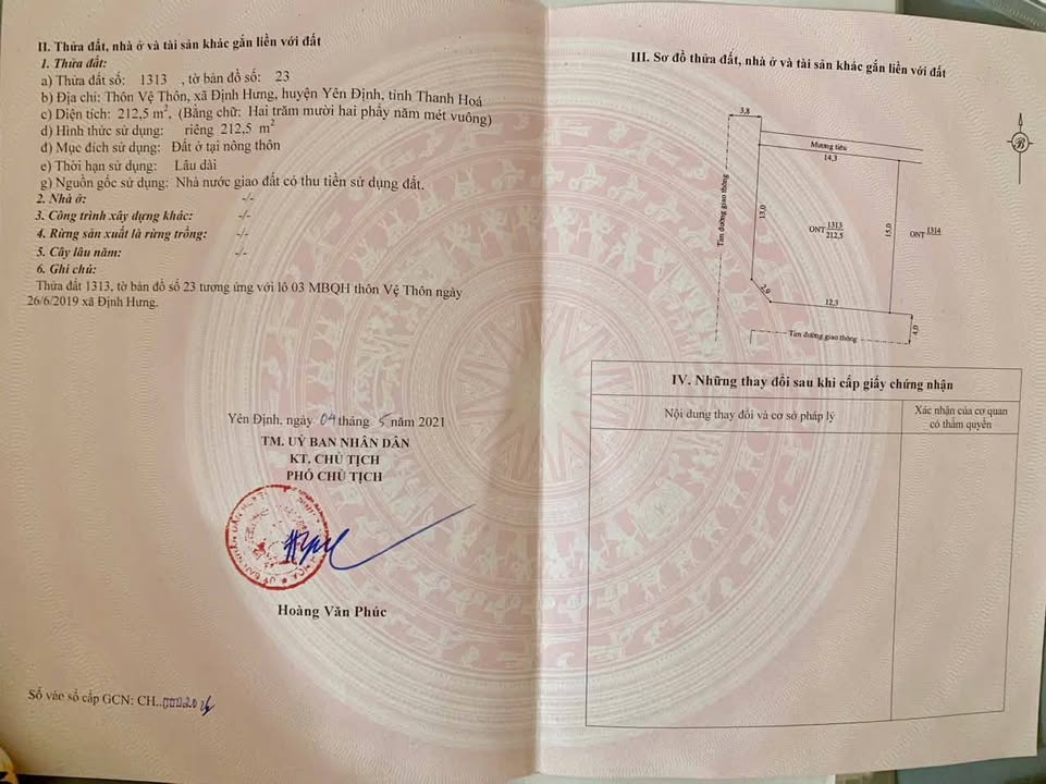 Đất biệt thự Định Tân 212m² giá 2.125 tỷ - Mặt tiền cực hiếm, đầu tư sinh lời!