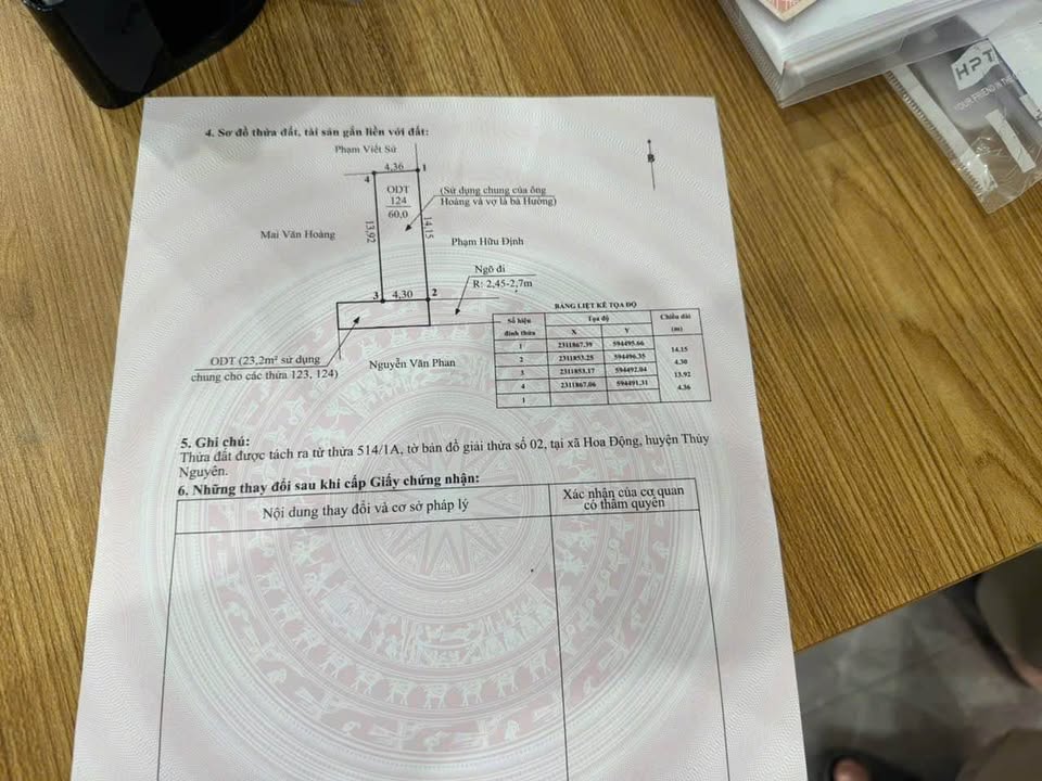Đất nền liền kề phường Hoa Động 60m² giá 1.55 tỷ - Không lỗi phong thủy!