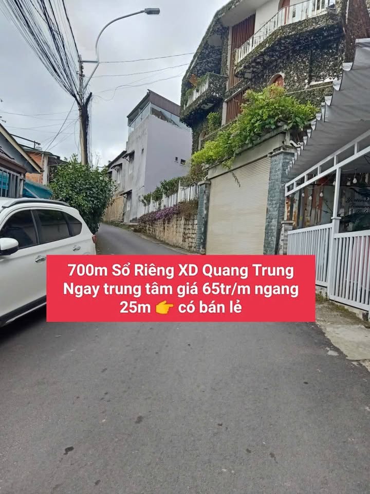 Lô đất lớn 683m² Quang Trung P9 Đà Lạt giá 65 triệu/m² - Đầu tư sinh lời cao!