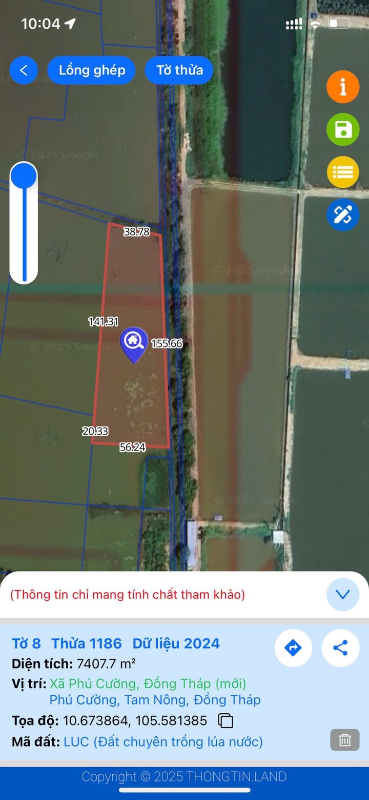 Đất ruộng 7400m² tại Phú Cường, Tam Nông, Đồng Tháp - Cơ hội đầu tư hấp dẫn!