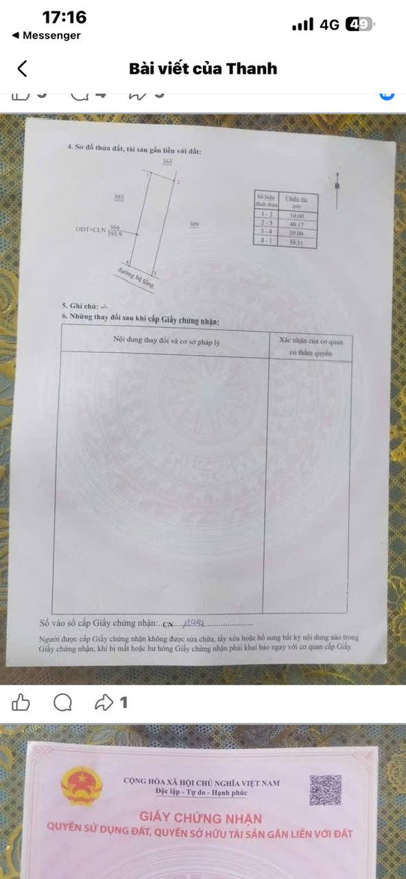 Đất mặt tiền Cư Bao, Buôn Hồ 400m² giá 5.2 tỷ - Sổ đỏ chính chủ, bớt lộc