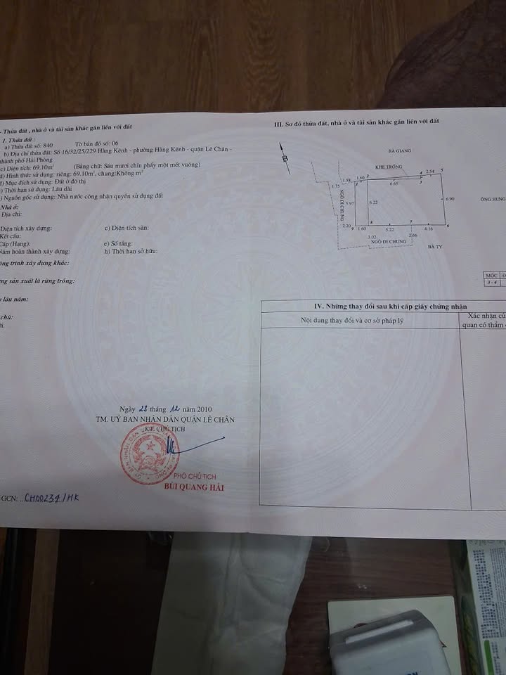 Nhà phố Hàng Kênh 69m² giá thỏa thuận - Ngõ rộng, giao thông thuận tiện!